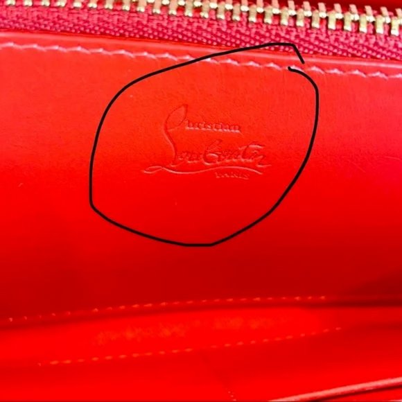 SOLD ⭐️Christian Louboutin pink patent leather long zippy zip around wallet w… - Picture 13 of 16